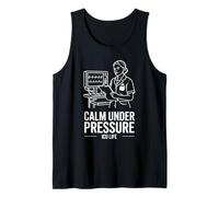 Calm Under Pressure ICU Life Nurse Pride Tank Top