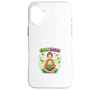Calm Vegan Mindfulness Nature Inspired Lifestyle Art Case for iPhone 16 Plus