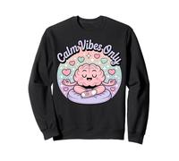 Calm Vibes Only Meditation Zen Art Sweatshirt