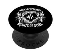 Calm Voices Strong Support 911 Dispatcher Telecommunicator PopSockets Adhesive PopGrip