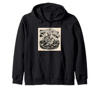 Calm Waters Never Called Me Tee Zip Hoodie