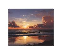 Calm Waves Non-Slip Mouse Pad Seven by Nine Inch Horizontal Design for Office Gaming and Laptop Use