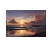 Calm Waves Wooden Jigsaw Puzzle Horizontal 300 Pieces for Family Leisure and Creativity Enhancement