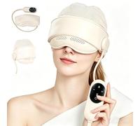 Calmare One, Calmare Migraine Relief, Head Massager Scalp for Tension Headache Relief, Eye Massager with Heat, 6 Airbag Massage Zones, 3 Heat Levels, 4 Massage Modes (Hooded)