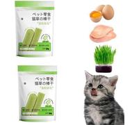 CalmCat Anxiety & Stress Relief Teething Stick, Cat Grass Chew Toy, Natural Oral Health Support for Aggressive Chewers
