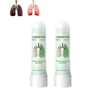 Calmderm Inhaler, CalmDerm Herbal Inhaler, Timilk LungPure Herbal Inhalers, Natural Herbal Lung D-etox Inhalers for Women and Men (2)