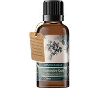 Calmer Solutions Coriander Seed Essential Oil 30ml - 100% Natural Steam Distilled Coriandrum Sativum Oil - Warm Spicy Aroma for Aromatherapy, Diffuser, Oil Burner, Home Fragrance & Aromatic Blends