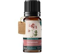 Calmer Solutions Geranium Essential Oil 10ml - 100% Pure & Natural Pelargonium graveolens - Steam Distilled Floral Aromatherapy Oil for Diffuser, Oil Burner, Aromatic Blends & Home Fragrance