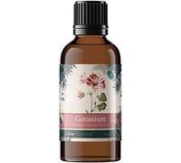 Calmer Solutions Geranium Essential Oil 50ml - 100% Pure & Natural Pelargonium graveolens - Steam Distilled Floral Aromatherapy Oil for Diffuser, Oil Burner, Aromatic Blends & Home Fragrance