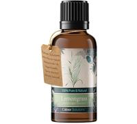 Calmer Solutions Lemongrass Essential Oil 30ml - 100% Pure & Natural - Fresh, Citrusy Aromatherapy Oil for Energy, Focus & Clarity - Ideal for Diffusers, Massage, Skincare & DIY Home Remedies