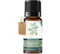 Calmer Solutions Peppermint Essential Oil 10ml - 100% Pure & Natural - Fresh Minty Aromatherapy Oil for Energy, Focus & Congestion Relief - Ideal for Diffusers, Massage, Skincare & DIY
