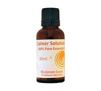 Calmer Solutions Sweet Marjoram Essential Oil 30ml - 100% Pure & Natural - Calming Herbal Aromatherapy Oil for Stress, Sleep & Muscle Relief - Ideal for Diffusers, Massage & Blends