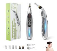 Calmera Acupuncture Healing Pen - Needle-Free Pain Relief for Back, Neck & Joint, 9 Power Levels, Rechargeable Acupuncture Pens, Portable Calmera Relief Massage Pen with 3 Massage Heads (2SET)