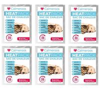 Calmeroos Disposable Heat Pack Replacements for Pets 6-Pack Long-Lasting 36 Hours Each for Smart Pets who Love to Snuggle!