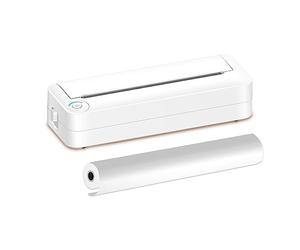 CalmG 4 Portable Paper Printer Thermal Printing Wireless BT Connect Compatible with iOS and Android Mobile Photo Printer Support 210mm Wide for Outdoor Travel Home Office Printing Sketches Reports