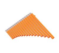 CalmGeek 16-Pipe Pan Flute G-A2 Key Pan Pipes ABS Panpipes Chinese Traditional Woodwind Instrument with Carry Bag