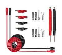 CalmGeek 16Pcs Multifunctional Digital Test Lead Set Super Sharp Tips Silicone Test Lines Electronic Test Probe Kit