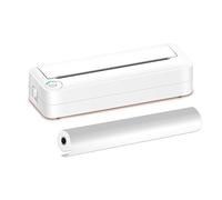 CalmGeek A4 Portable Paper Printer Thermal Printing Wireless BT Connect Compatible with iOS and Android Mobile Photo Printer Support 210mm Wide for Outdoor Travel Home Office Printing Sketches Reports