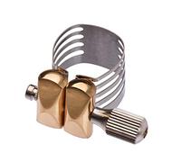 CalmGeek Single Screw Adjustment Saxophone Ligature Compact Durable Sax Ligature for Soprano Saxophone