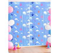 Calmi 2 Pack Blue Party Decorations 3.3 x 6.6 ft Foil Fringe Curtains