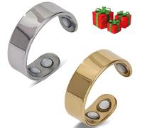 Calmi Ring - The Natural Menopause Ring,Adjustable Magnetic Rings for women,Promotes Restful Slumber,Improves Overall Wellness (C)