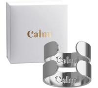 Calmi Ring - The Original Calmi Ring,2026 New CalmiRing Women Magnetic,Adjustable Magnetic Smart Ring for Anxiety Reduction,Refined Magnetic Smart Ring for Anxiety Reduction,Promote Sleep (Steel*2)