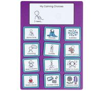 Calming and Sensory Chart to support ADHD - autism - anger management - with visual aids or pecs cards - supports emotional development - reduces anxiety - communication cards
