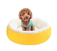 Calming Bed for Dogs, Warming Anti-Slip Soft Dog Round Bed, Comfortable Plush Dog Cat Cushion for Small Medium Dogs and Cats