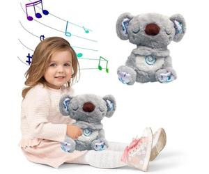 Calming Breathing Otter Plush with Moving Ears, Lights & Music, Sleep Aid,B | Rhythmic breathing motion with dynamic ear movement delivers tactile calm that sounds alone can't provide