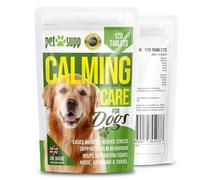 Calming Care: Natural Calming Tablets for Dogs - Reduces Stress, Fear, & Anxiety, without Drowsiness, Supports Separation, Travel & Hyperactivity - 120 Tablet for All Breeds & Sizes