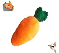 Calming Carrot Dog Toy, The Mellow Dog Calming Carrot, Cute No Stuffing Carrots with Soft Squeaker, Boredom Buster for Small Medium Large Dogs, Designed for Indoor Pet (small)