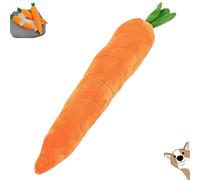 Calming Carrot Dog Toy, The Mellow Dog Calming Carrot, Cute No Stuffing Carrots with Soft Squeaker, Boredom Buster for Small Medium Large Dogs, Designed for Indoor Pet (big)