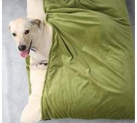 Calming Cat Beds, Orthopaedic Beds for Dog Beds, Washable Cushion for Cats, Mattress for Kennel for Puppies, Kittens, Corgi, Border Collie, Labrador, 100 cm (Green, S:50 x 40 x 18 cm)