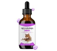 Calming Cat Treats - 4.65x1.54 Inches Sedative Drops Sleep Relieving Aid for Cats, Soothing Formula with Anti Aggression Support, Cat Supplement for Bathing Meowing Sleeping Night Thunderstorm Use
