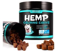Calming Chews for Dogs, Natural Calming Dog Tasty Treats Chews, Behavioral Support and Anxiety Relief for Travel, Boarding, Vet Visits and High Stress Situations - Salmon Flavor(242g, 110 Counts)