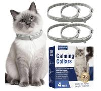 Calming Collar for Cats, 4 Pack Pheromone Collar for Cats with Natural Lavender, Adjustable & Breakaway Cat Collar for Anxiety Relief, Stress, Meowing & Separation, Long-Lasting Calm