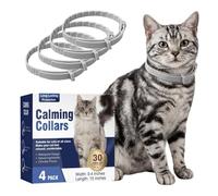 Calming Collar for Cats 4-Pack That Lasts 60 Days Each | Pheromone Cat Calming Collar for Stress, Hiding & Marking | Waterproof Adjustable for All Cats