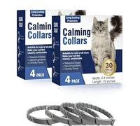Calming Collar for Cats 8 PK Cat Stress and Anxiety Relief Pheromone Collar for Cats Anti Aggression for Cats Cat Meowing Stopper Cat Calming Collars for 30 Days Adjustable Waterproof Rapid Effect