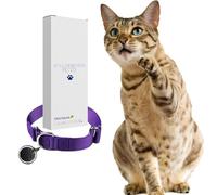 Calming Collar for Cats - Cat Calming Collar with Pheromones, Stop Cats from Urinating in House, Adjustable Fit, Drug-Free, Eco-Friendly, Vet-Recommended, Soft, Long-Lasting Anxiety Relief (Purple)
