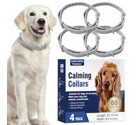 Calming Collar for Dogs - 4 Pack Adjustable Dog Anxiety Relief Pheromone Collar, Waterproof Puppy Collar for Stress, Separation, Fireworks & Thunderstorms, Long-Lasting 60 Days Effect