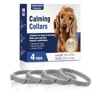 Calming Collar for Dogs 4 Packs Dog Calming Pheromone Pheromones Collars Calm Lasts 60 Days Anxiety Relief Stress Separation Behavior Relieve for Dogs 25 In Adjustable Fit All Small Medium Large Dog