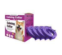 Calming Collar for Dogs - 4-Piece Adjustable Relieving Collars for Bad Behavior Correction | Pet Supplies, Tension Relief at Home During Thunderstorms