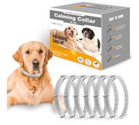Calming Collar for Dogs 6 Packs Dog Pheromone Calm Collars Relief Anxiety Stress Separation Lasts 60 Days Relieve Bad Behavior 25 Inches Size Flexible Adjustable for All Small Medium Dog (Grey)