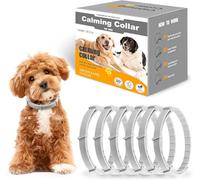 Calming Collar for Dogs, 6 Packs, Dog Pheromone Calm Collars, Relief, Anxiety, Stress, Separation, Lasts, 60 Days, Relieve Bad Behavior, 25 Inches, Size Adjustable for All Dogs
