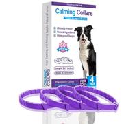 Calming Collar for Dogs, Adaptil Collar for Dogs Relief Anxiety Stress Separation, 4Pcs Adjustable Breakaway Calm Collars (Purple)