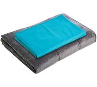 Calming Comfort by Sharper Image Weighted Blanket Duvet Cover | Small- Teal, Fits 6,10 lb Blanket 41" x 60"
