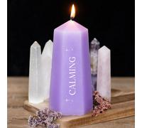 Calming Crystal Candle With Rough Amethyst