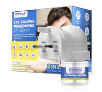 Calming Diffuser For Cats and Kittens,Cat Anxiety Relief Diffuser- 2 In 1 UK Plug-In Refillable Pheromone 30 Days Diffuser+Refill 48ml,Comfort,Calming&Relax Anxious,Anti-Stress,Cope Behavioural Issues