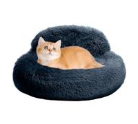 Calming Dog Bed - Comfortable Plush Dog Nest, Round Comfort Flesh Non Slip | Raised Edge Pet Bed, Soft Relaxation Beds for Pls Days