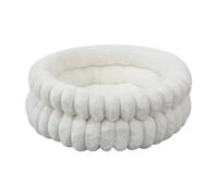 Calming Dog Bed | Non-Slip Pets Donut Cushion | 20 Inches Round Removable Washable Sleeping Bed Couch Mat for Puppy Pets Dog Calming Indoor Outdoor Bedside